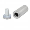 Uxcell 50mmx19mm Stainless Steel Glass Table Spacers Standoff Fixing Screws Bolts 4pcs