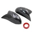 Glossy Black Rearview Mirror Cap Cover 2 Piece Set For Toyota Corolla Hatchback 2019 To 2023 Abs Plastic Door Mount Replacement 