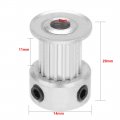 Uxcell Aluminum 16 Teeth 5mm Bore 2 032mm Pitch Timing Belt Pulley For 10mm