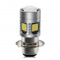 Ruiandsion H6m Led Headlight Bulb Dc 6v 12v Universal Super Bright 3030 22smd Chips P15d Motorcycle With High Low Beam Yellow 