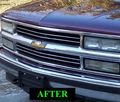 1992-1999 Chevrolet Suburban Chrome Grill Grille Kit Chevy 1993 1994 1995 1996 1997 1998 92 93 94 95 96 97 98 99 Lt Ls 1500
