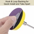 Uxcell 20pcs 3-inch Purple Sanding Discs 120 Grits Hook And Loop Professional Aluminum Oxide Sand Paper Wet Dry Polish For Wood