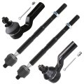 4pc Front Inner Outer Tie Rod End Es800954 Es800955 Ev800898 For Ford Escape 2013 2018 C Max Focus 2012 Transit Connect 