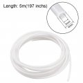 Uxcell Nylon Line Hose Tube 2mm 07 Id X 4mm 0 15 Od 5m 16 4ft Pa12 For Air Brake Fluid Transfer White