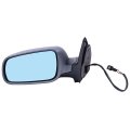 Black Left Side Mirror Fit For 1999-2010 Volkswagen Jetta Textured Glass Manual Folding Heated 
