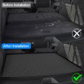 T Tgbros Cargo Mat Custom Fit For 2021-2023 2024 Chevrolet Suburban Gmc Yukon Xl Accessories All Weather Liner Rear Trunk Black