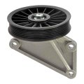 Ford F-150 1997 98 99 00 01 2002 Air Conditioning Compressor Bypass Pulley Plastic Material Aluminum Bracket Serpentine Type 