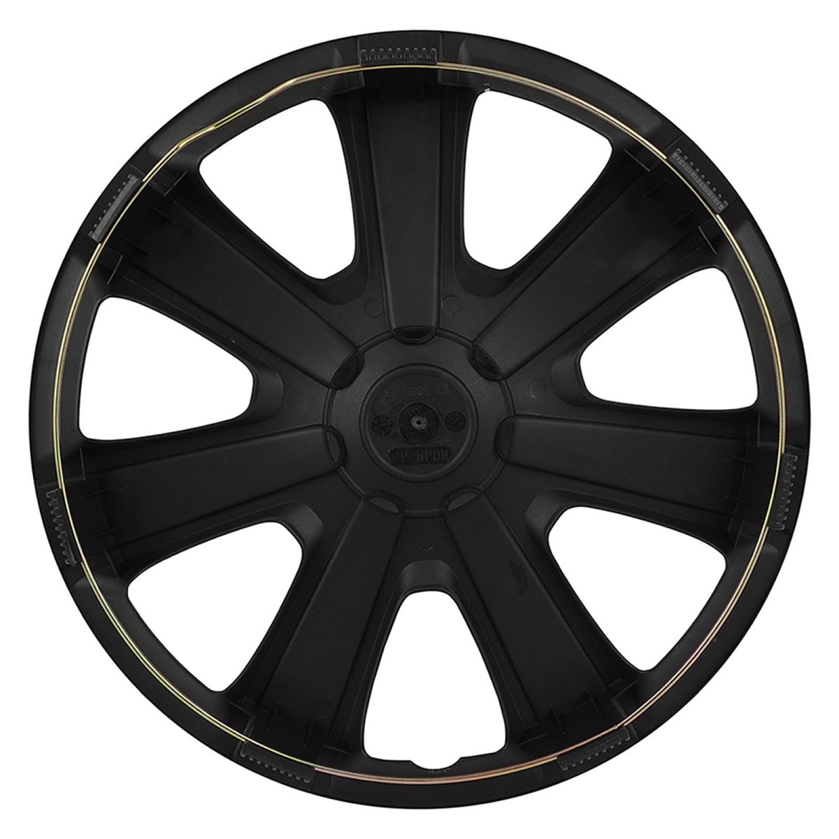 4 Pack 16 In Black Hubcaps Full Wheel Skin Cover Caps With Adjustable Retention System For Most Popular Vehicle Brands