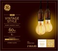 Ge Lighting Vintage Style Led Bulbs 6 Watts 60 Watt Equivalent Warm Candle Light Amber Glass Medium Base Dimmable 2 Pack