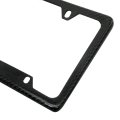 Officially Licensed Ford Mustang Dark-horse Black Real Carbon Fiber Open Corner License Plate Frame 