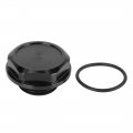 X Autohaux Black Aluminum Alloy Gas Oil Filler Plug Cover Engine Fuel Tank Cap For Toyota