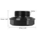 X Autohaux Black Aluminum Alloy Gas Oil Filler Plug Cover Engine Fuel Tank Cap For Toyota