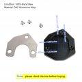 Qiilu Motorcycle Kickstand Extension Pad Enlarge Plate Kspa 135a Blk Fit For Suzuki Drz400s E Drz400sm 2000-2020