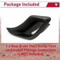 Hecasa Lh Rear Brake Duct Scoop Vent Compatible With 1997-2004 Chevy Chevrolet C5 Z06 Driver Side Replacement For 10322761