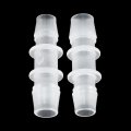 X Autohaux 4 Pcs 7 16 To 3 8 I Shaped Hose Barb Barbed Tube Pipe Fitting Pp Translucent For Car