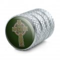 Celtic Christian Cross Irish Ireland Tire Rim Wheel Aluminum Valve Stem Caps