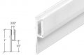 White Rigid Vinyl Lip Frame For Single Strength Glazing Pl15967 72 In Long
