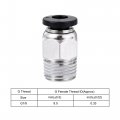 Uxcell Pneumatic Ptfe Air Tubing Kit Hose Line 4mm Od 2m White With M10 G1 8 Push To Connect Fittings