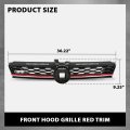 Front Bumper Hood Grille W Red Trim For Volkswagen Golf 7 5 2017-2019 5gm853651agcee 5gm853651ajcee