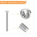 4-40x1-5 8 Pan Head Machine Screws 304 Stainless Steel Screw Phillips Drive Fully Threaded Bright Finish Pack Of 20