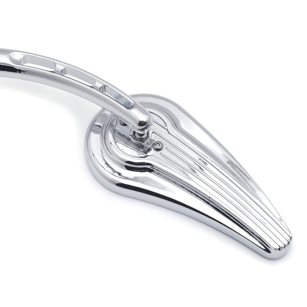 Httmt Mt382d- Chrome Raindrop Side Mirrors For H-d 1982-later All Models Except Vrscf 2014-later Flhtkse Flhrse6 Flhr And Flhrc