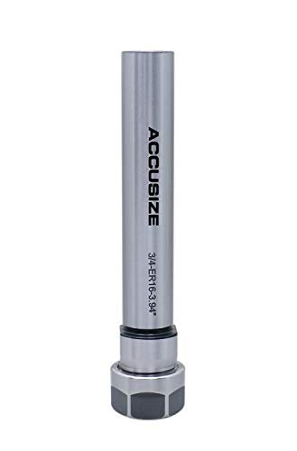 Accusize Industrial Tools Er16 Collet Chuck Extension Rod 3 94 Shank Length 4 In Straight Alloy Steel 0223-0208