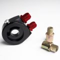 G-plus 30 Row An10-10an Universal Aluminum Engine Transmission Oil Cooler Kit Filter Adapter Black