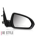 Hy1321225 Factory Style Passenger Right Side Mirror Manual Folding Power Adjust Heated Glass Compatible With Elantra 17-18