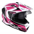 1storm Youth Kids Dual Sport Visor Motorcycle Motocross Off Road Full Face Helmet Hf802youth Storm Pink 