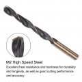 Uxcell 2pcs Jobber Drill Bits 10mm 0 394 Black Nitride Gold Titanium Coated M2 High Speed Steel Hss Twist For Stainless
