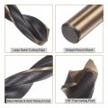 Uxcell 2pcs Jobber Drill Bits 10mm 0 394 Black Nitride Gold Titanium Coated M2 High Speed Steel Hss Twist For Stainless