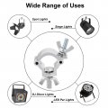 Uxcell Light Truss Clamps Aluminum Alloy Stage Lighting Pipe O Clamp For 0 71-0 83inch Od Tube Max Load 15lb Single Buckle 4pcs