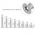 Uxcell M3 Torx Security Screws Kit M3x5 8 10 12 16 20 25 30mm 150pcs 304 Stainless Steel Countersunk Head Tamper Proof Screw W
