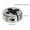 Uxcell Round Threading Dies Metric M10 X 1 5 Thread Right Hand Adjustable High Speed Steel Hss Screw Cutting Die Repair Tool