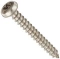18-8 Stainless Steel Sheet Metal Screw Plain Finish Pan Head Star Drive Type A 8-15 Thread Size 1-1 4 Length Pack Of 50 