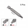 Uxcell 5 Pcs Sq2 Magnetic Square Head Screwdriver Bits 1 4 Inch Hex Shank 2-inch Length S2 Power Tools Drive