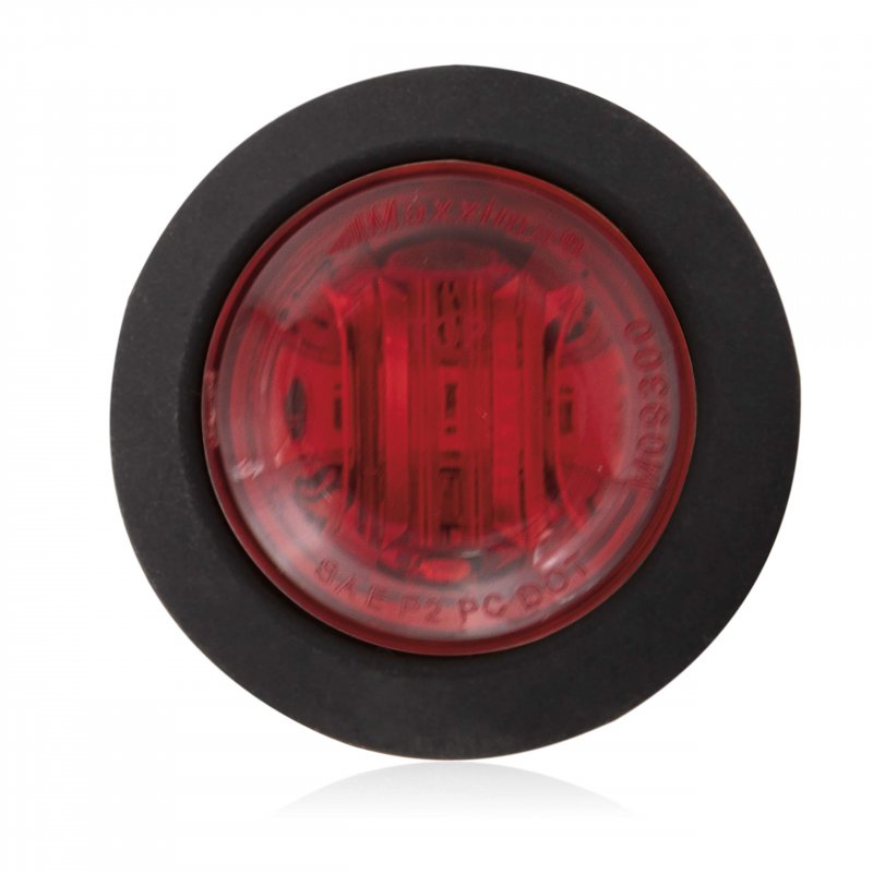 M09300r Red 3 4 In Round Combination Clearance Marker Light 12v Led With Resin Sealed Electronics Acrylic Lens Rear Mount