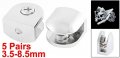 Uxcell Glass Shelf Bracket Adjustable Metal Door Cabinet Clamp Clip Holder For 3 5-8mm Thickness 10pcs