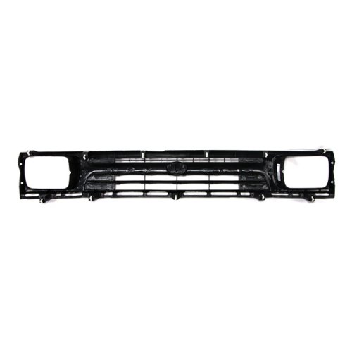 Carpartsdepot Pickup Mini 2wd Front Raw Black Grill Grille W Lamp Door For 1pc Type Assembly 400-44307 To1200127 5311135080