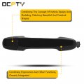 Ocpty Exterior Black Door Handle Replace Oe 69211-06910 Cover 69250-06901 Fit For 2012-2017 Toyota Camry Rear Left And Right