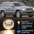 Fog Lights Assembly W Bulbs For Chrysler Aspen 300 Srt8 2007-2009 Fit Dakota 2005-2009 Jeep Commander 2006-2010 Grand Cherokee