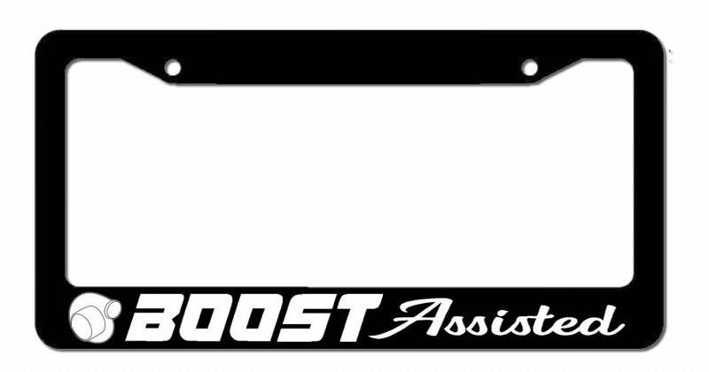 License Plate Frame For Boost Assisted Turbo Boosted Drag Drifting Drift Racing Jdm Holder Style-gd587-298