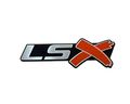 Chevrolet Camaro Corvette Lsx Chrome Silver Embossed Stick On Emblem