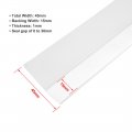 Uxcell 1-3 4 45mm Width 4m Long Weather Stripping Frameless Door Bottom Seal Clear