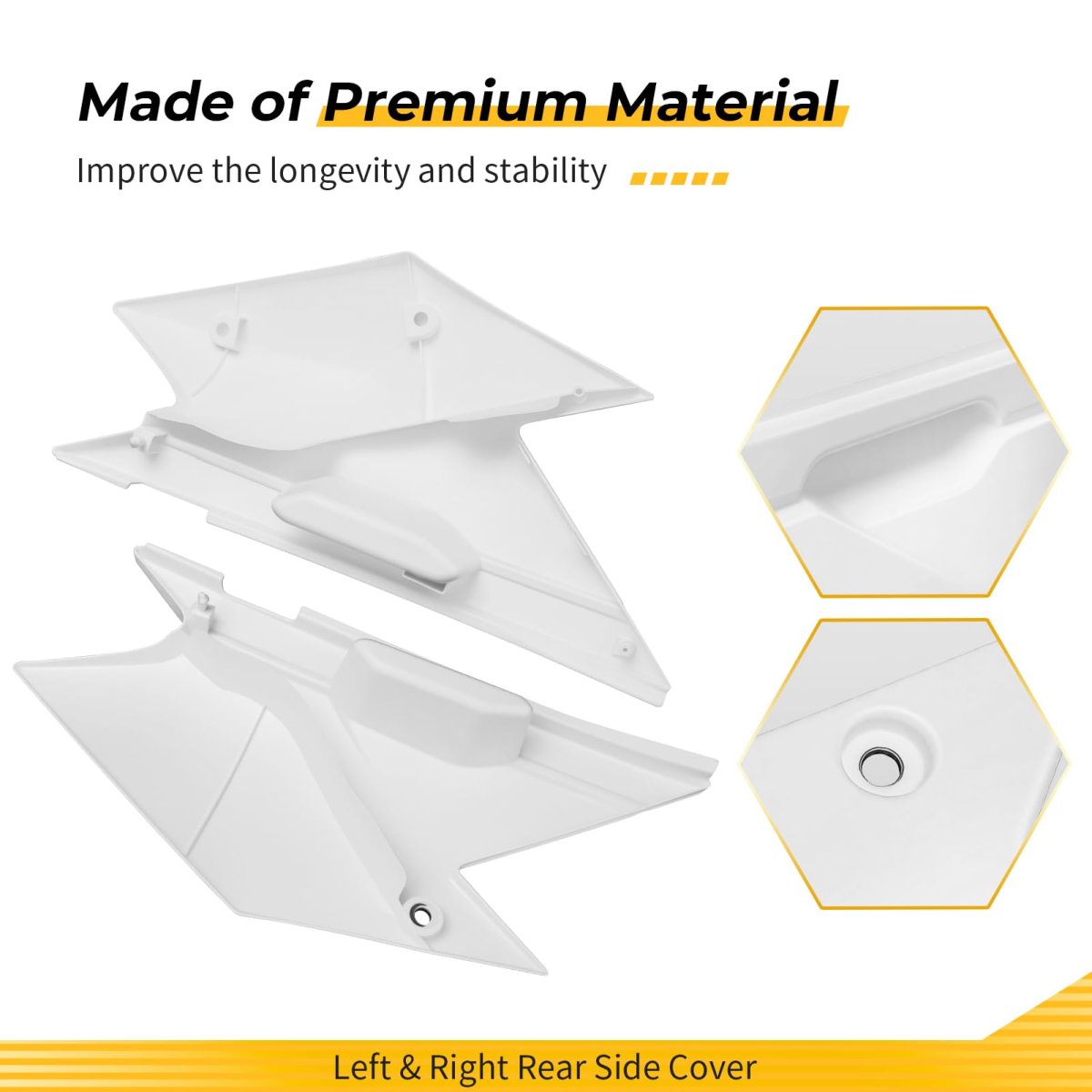 Left Right Rear Side Cover For Kawasaki Klx140l Klx140g Klx140 2008-2024 36001-0156-266 36001-0154-266