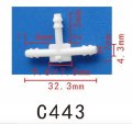 Autobahn88 3-way T-piece Nylon Vacuum Hose Joiner Od 3mm 0 12 White Pack Of 5