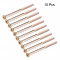 Uxcell M8x120mm Furniture Screw Hex Socket Machine Screws Zinc Plated Fasteners Bolts Half Thread Carbon Steel 10pcs