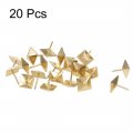 Uxcell Upholstery Nails Tacks 12mm Square Head Antique Furniture Pins Gold Tone 20 Pcs
