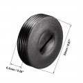 Uxcell Carbon Brush Holder Caps 22mm O 11 5mm I D 6 Thickness Motor Cover Plastic Fitting Thread Black 20pcs