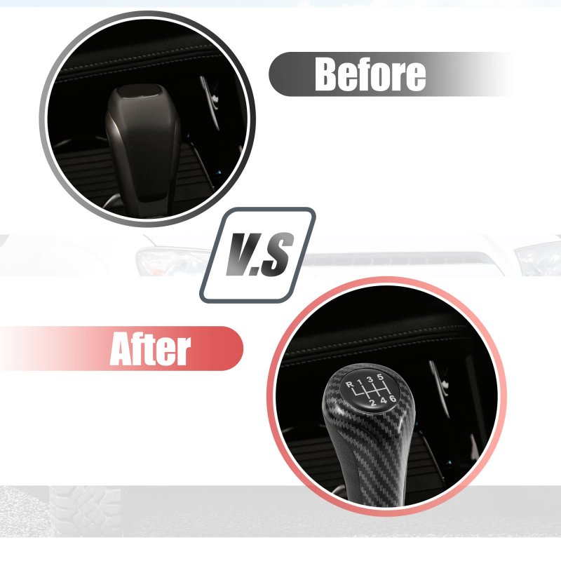 6 Speed Manual Gear Stick Shift Knob Transmission Lever Shifter Handle Carbon Fiber Pattern For Bmw 1 3 5 Series E30 E32 E34